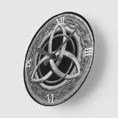 Metal Celtic Trinity Knot Ronde Klok (Hoek)