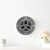 Metal Celtic Trinity Knot Ronde Klok (Huis)