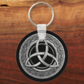 Metal Celtic Trinity Knot Sleutelhanger (Voorkant)