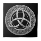 Metal Celtic Trinity Knot Tegeltje (Voorkant)