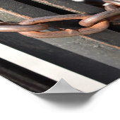 Metal Chain Link Fence Originele NYC Foto Poster (Hoek)