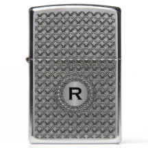 Metal chain look Monogrammed Zippo Lighter