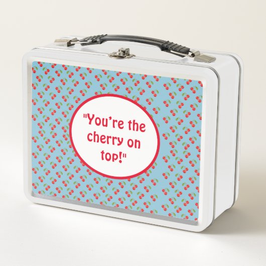 Metal Cherry Lunchbox (Voorkant)