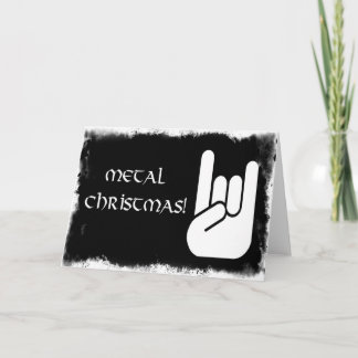 Metal Christmas! Feestdagen Kaart