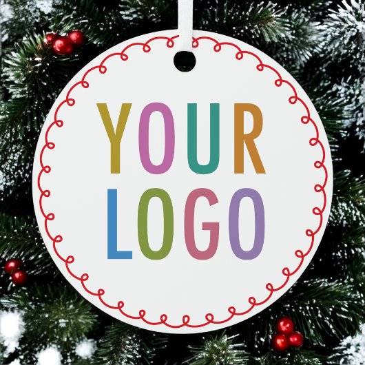 Metal Christmas Ornament Custom Logo Gepersonalise