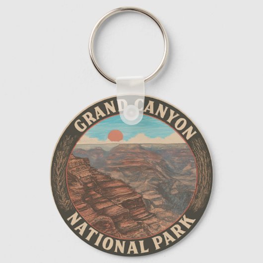 Metal Circle 2: Nationaal park Grand Canyon Sleutelhanger (Voorkant)