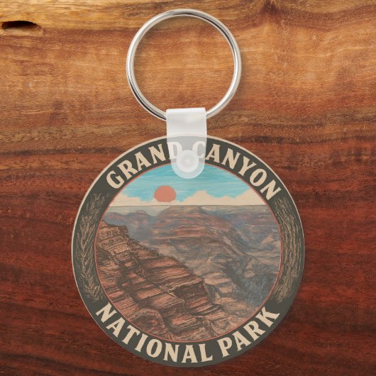 Metal Circle 2: Nationaal park Grand Canyon Sleutelhanger (Voorkant)
