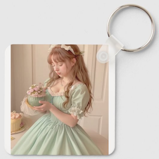 Metal Circle Keychain (Achterkant)