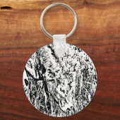 Metal Circle Sleutelhanger, 5,08 cm Sleutelhanger (Achterkant)