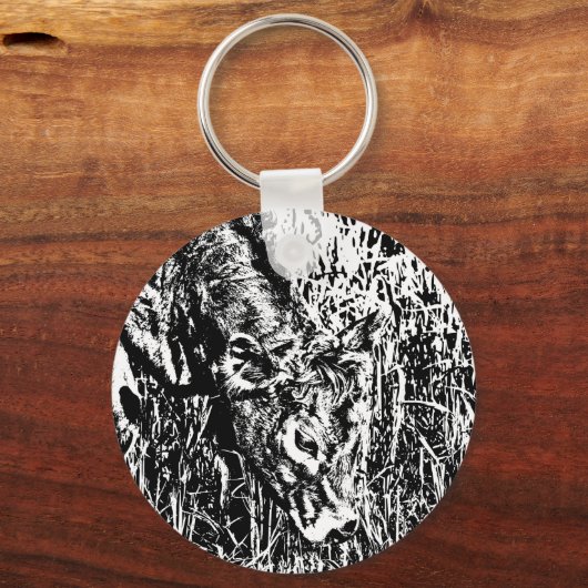 Metal Circle Sleutelhanger, 5,08 cm Sleutelhanger (Voorkant)