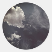 Metal cloud ronde sticker (Voorkant)