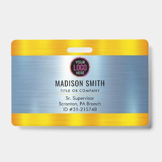 METAL Company Logo ID Medewerker Badge (Front)