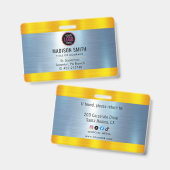 METAL Company Logo ID Medewerker Badge (Front & Back)