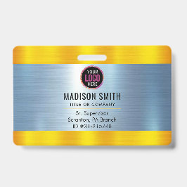 METAL Company Logo ID Medewerker Badge