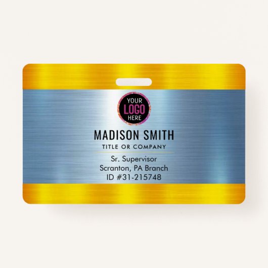 METAL Company Logo ID Medewerker Badge (Voorkant)