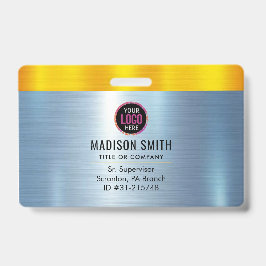 METAL Company Logo ID Medewerker Badge