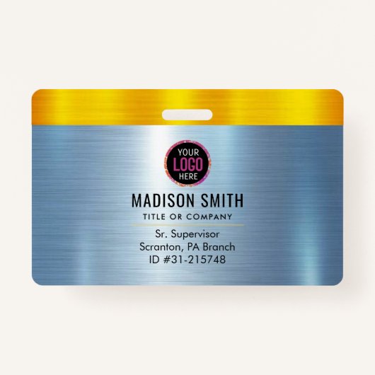 METAL Company Logo ID Medewerker Badge (Voorkant)