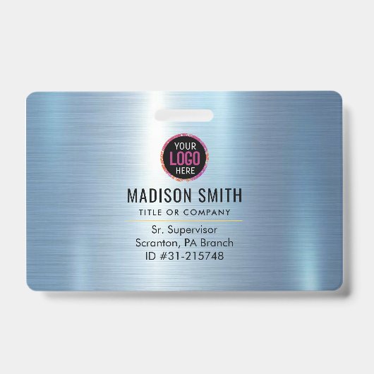 METAL Company Logo ID Medewerker Badge (Voorkant)