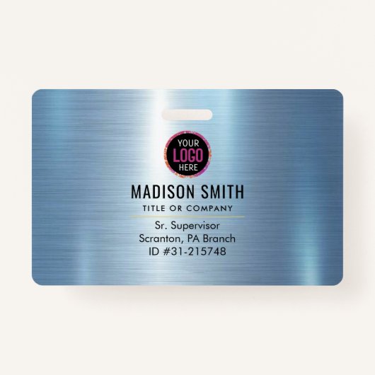 METAL Company Logo ID Medewerker Badge (Voorkant)