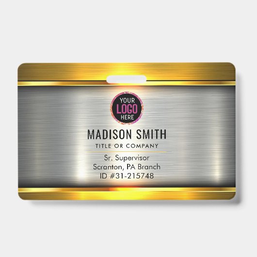 METAL Company Logo ID Medewerker Badge (Voorkant)