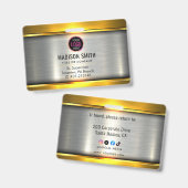 METAL Company Logo ID Medewerker Badge (Voor- en achterkant)