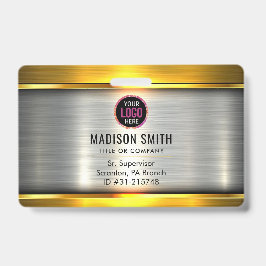 METAL Company Logo ID Medewerker Badge