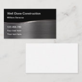 Metal Construction Business Sjabloon Visitekaartje (Voorkant / Achterkant)