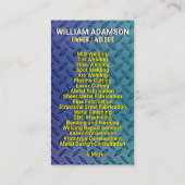 (Metal Contractor Services) Fabrication & Welding Visitekaartje (Achterkant)