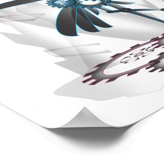 Metal Crane Poster (Hoek)