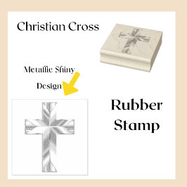 Metal Cross Rubber Stamp Rubberstempel
