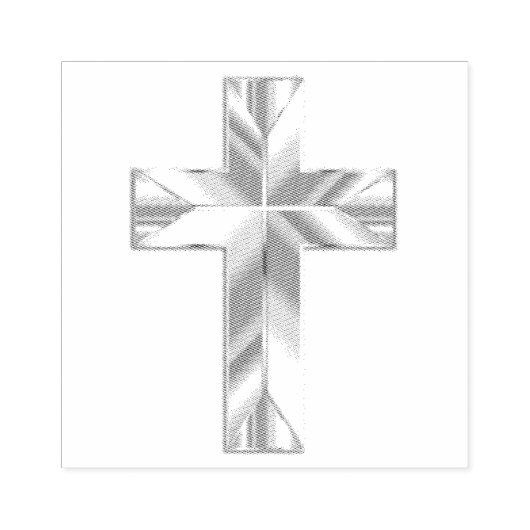 Metal Cross Rubber Stamp Rubberstempel (Afrduk)