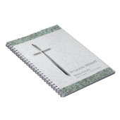 Metal Cross Stone 1 Funeral Memorial Sp Guest Book Notitieboek (Rechterzijde)