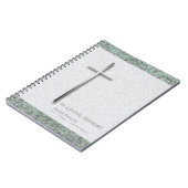 Metal Cross Stone 1 Funeral Memorial Sp Guest Book Notitieboek (Linkerzijde)
