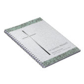 Metal Cross Stone 2 Funeral Memorial S Guest Book Notitieboek (Rechterzijde)