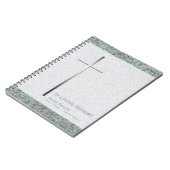 Metal Cross Stone 2 Funeral Memorial S Guest Book Notitieboek (Linkerzijde)