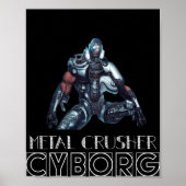 Metal Crusher Cyborg Poster (Voorkant)