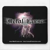 Metal Curse logo mousepad Muismat (Voorkant)