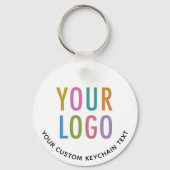 Metal Custom Business Sleutelhanger met Company Lo (Voorkant)