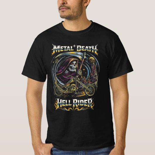 Metal Death – Hell Rider T-shirt (Voorkant)
