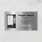 Metal Design Food Snack Vendor Vending Service Visitekaartje (Voorkant)