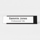 Metal Desk Naam Bord voor Business Custom Printed Bureau Naambordje (Voorkant)