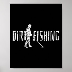 Metal Detecting Detector Fishing Poster