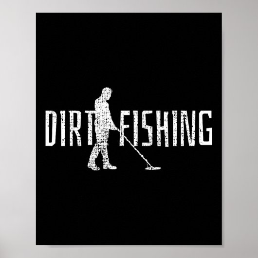 Metal Detecting Detector Fishing Poster (Voorkant)