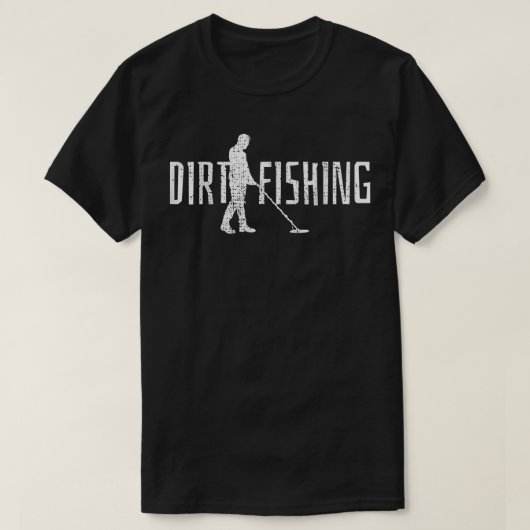Metal Detecting Detector Fishing T-shirt (Design voorkant)