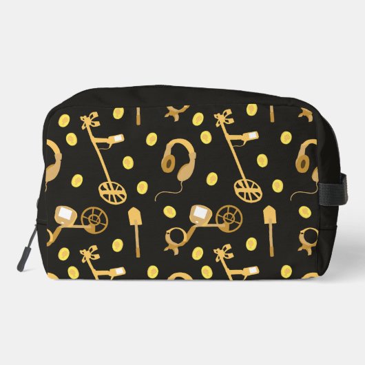 Metal Detecting Detectorist Pattern Personalised Toilettasje (Achterkant)