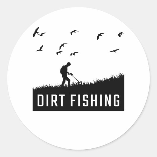 Metal Detecting Metal Detector Ronde Sticker (Voorkant)
