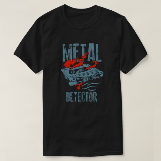 Metal Detector Cassette T-shirt (Design voorkant)