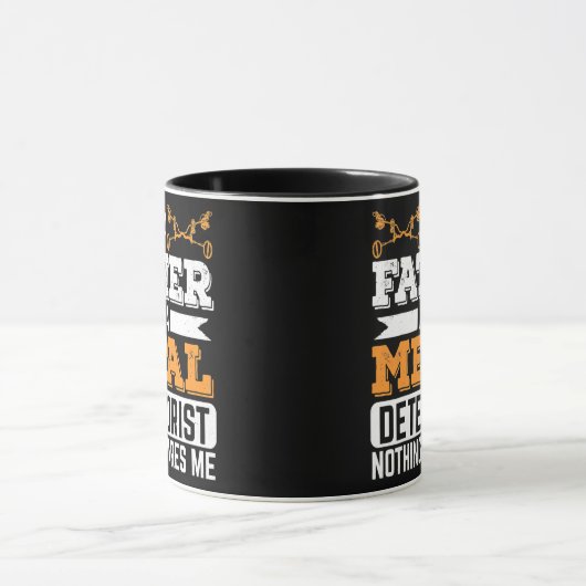 Metal Detectorist Dad Father Metal Detecting Mok (Midden)