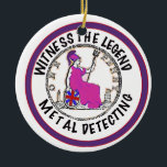 Metal Detectorist Keramisch Ornament<br><div class="desc">Metal detecting
Great gift for the Metal Detectorist</div>