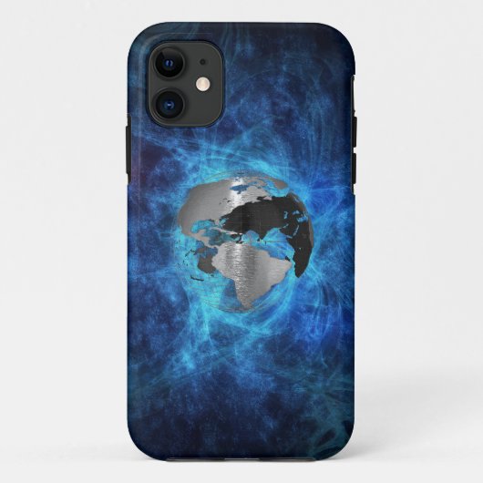 Metal Earth Wereldbol Case-Mate iPhone Case (Achterkant)
